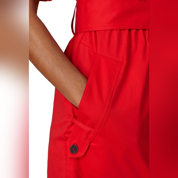 Derek Lam Collective Red Utility Dress Size 42 - Picture 5 of 12